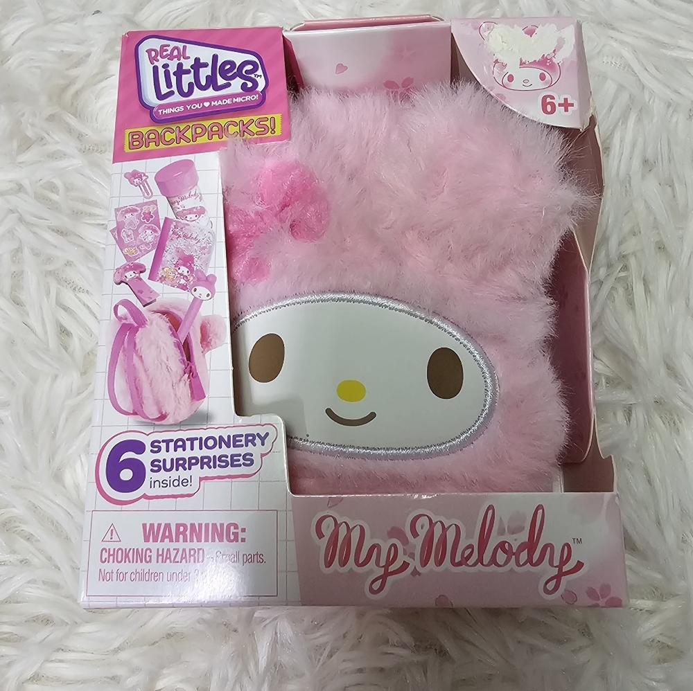Real Littles My Melody Pink Plush Mini Collectible Backpack